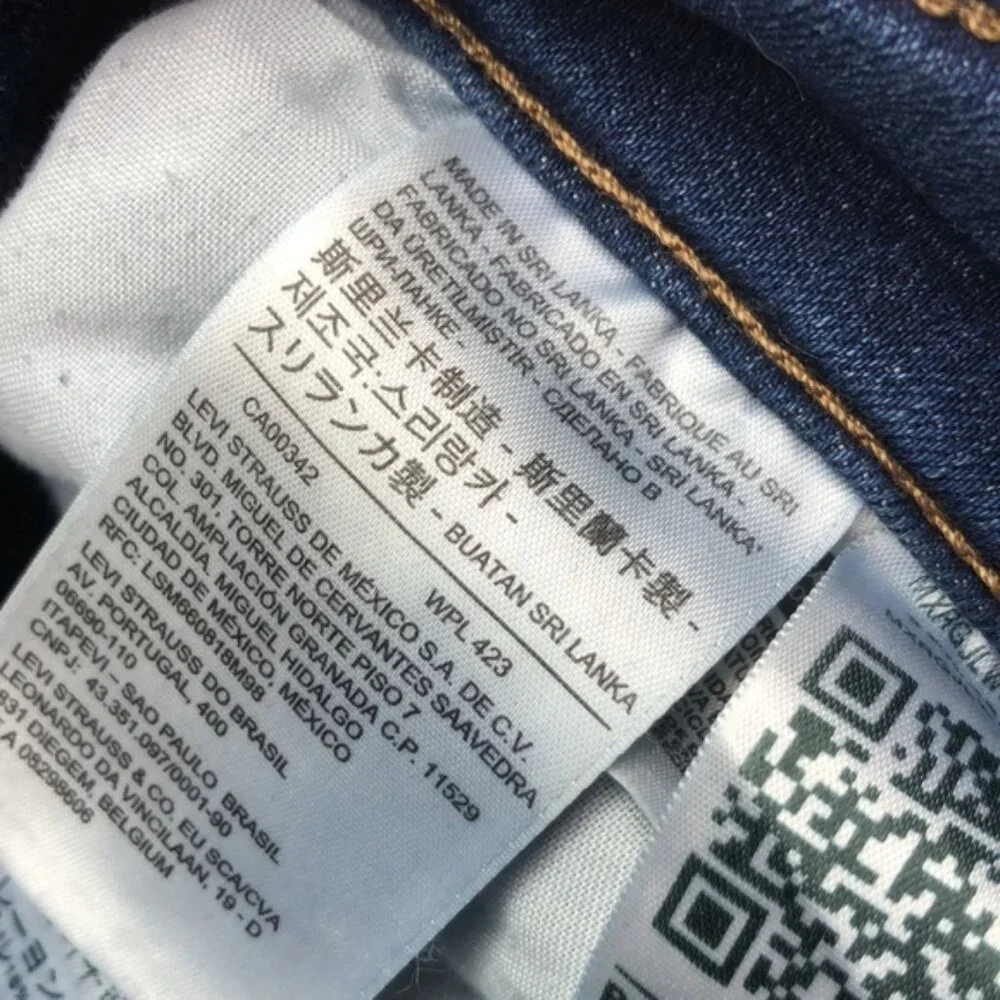 LEVI DISTRESS 721 HIGH-RISE SKINNY JEANS 30x32 ⭐️